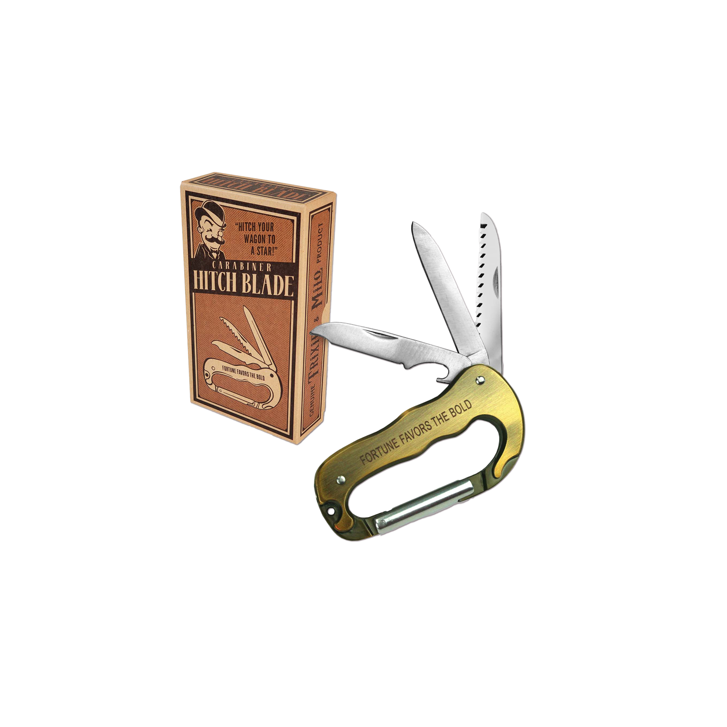 boxed gift Makes an excellent gift for guys or men's gift idea. Take everywhere you need it whether camping, glamping, backpacking or a just a handyman on the job. Contoured aluminum handle and stainless steel blade come together to make a lightweight and durable pocket tool
